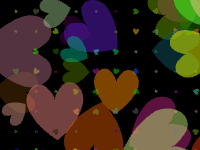 jimpix ecards: Random Heart Trail Sent 1500 times