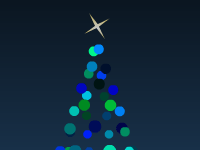 jimpix ecards: Revolving Blue Christmas Tree Sent 14590 times