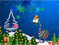 free e-card: Rainbow Christmas Giraffe, sent  times