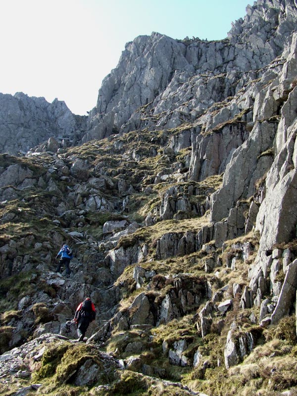 Walking up Tryfan