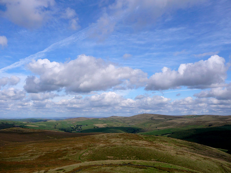 Shining Tor and Oldgate Nick, from Shutlingsloe